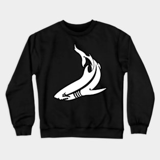 White shark silhouette Crewneck Sweatshirt